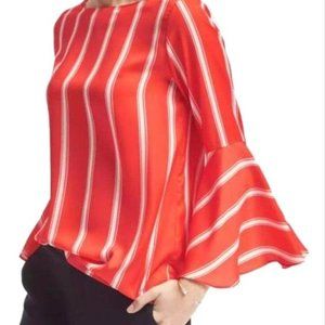 BR Bell Sleeved Tangerine Blouse - Small